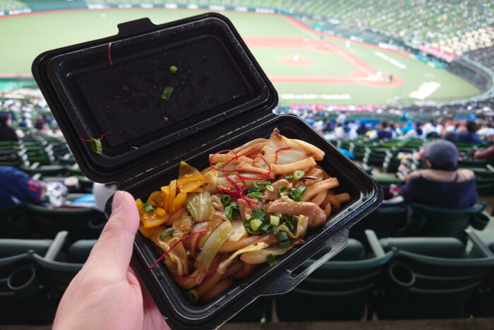 ホルモン焼きうどん